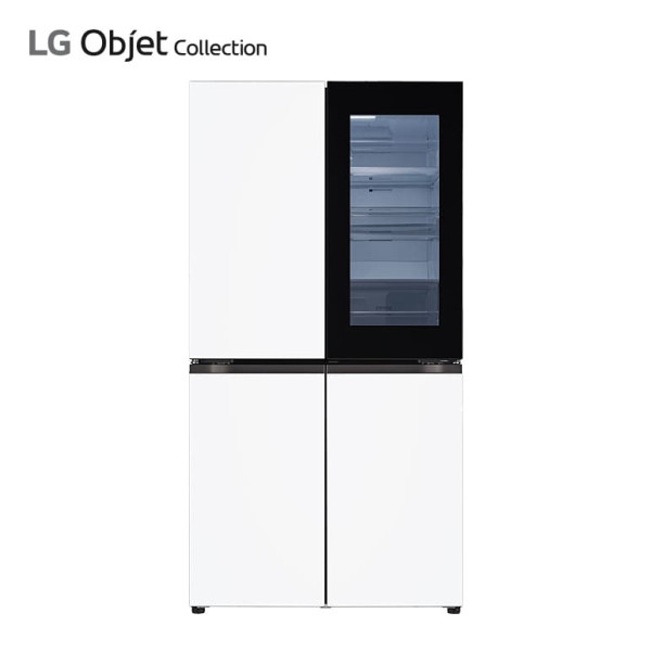LG 디오스 오브제컬렉션 노크온 매직스페이스 냉장고(크림화이트/크림화이트)