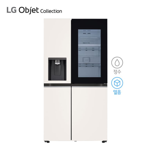 LG 디오스 오브제컬렉션 얼음정수 냉장고(베이지/베이지) 810L 2등급