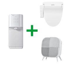 웰스 슈퍼쿨링 직수 정수기 (냉온정)＋항균 방수 비데＋공기청정기 미니맥스