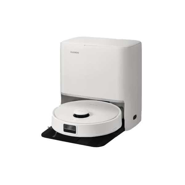 쿠쿠 파워클론 로봇청소기 AI 올인원 스테이션 노블화이트