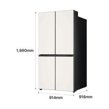 LG 디오스 AI 오브제컬렉션 STEM 베이직 냉장고 (매직스페이스) 860L 1등급