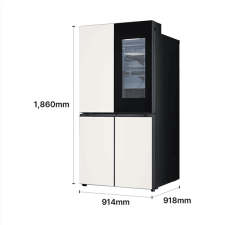 LG 디오스 AI 오브제컬렉션 STEM 베이직 냉장고 (노크온 매직스페이스) 860L 2등급