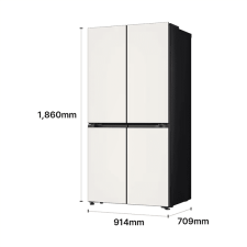 LG 디오스 AI 오브제컬렉션 STEM 베이직 냉장고 Fit & Max 635L 1등급