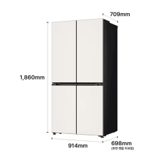 LG 디오스 AI 오브제컬렉션 STEM 베이직 냉장고 Fit & Max 635L 1등급