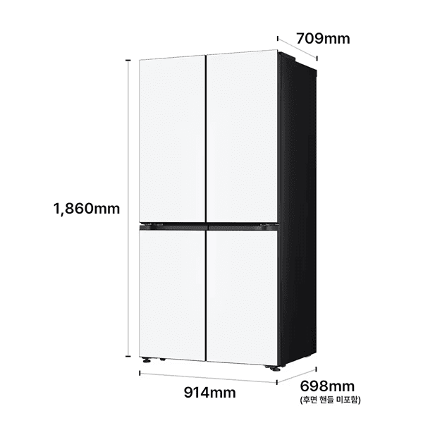 LG 디오스 AI 오브제컬렉션 STEM 베이직 냉장고 Fit & Max 635L 1등급