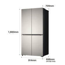 LG 디오스 AI 오브제컬렉션 STEM 베이직 냉장고 Fit & Max 635L 1등급
